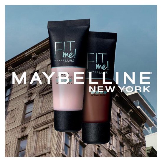Maybelline Fit Me Matte and Poreless Foundation 320 Natural Tan - Medium tot donkere huid, neutrale ondertoon