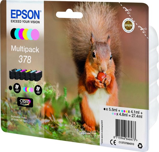 Epson 378 Cartridges Combo Pack