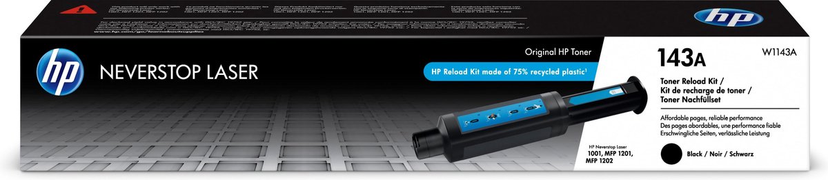 HP 143A Neverstop Toner Reload Kit - Zwart
