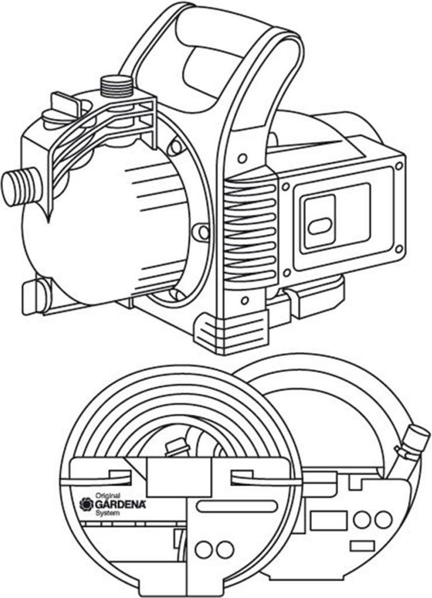 GARDENA Beproeiingspomp Classic 3000/4 Set | 600 Watt | 3100 l/h