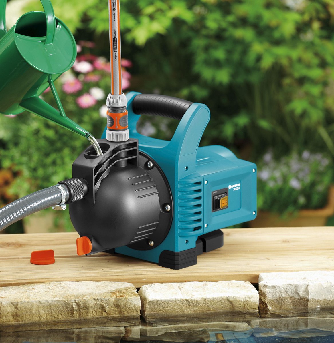 GARDENA Beproeiingspomp Classic 3000/4 Set | 600 Watt | 3100 l/h