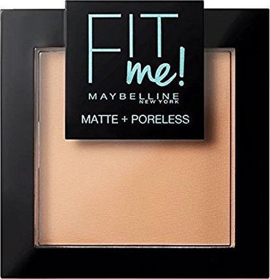 Maybelline Fit Me Matte and Poreless Powder 220 Natural - Medium tot donkere huid, gele ondertoon. - Beige