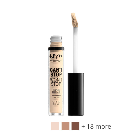 NYX Professional Makeup Can´t Stop Won´t Stop Contour Concealer Warm Honey - Medium tan with caramel undertone. - Bruin