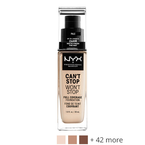 NYX Professional Makeup Can't Stop Won't Stop 24-Hour Foundation Deep Espresso - Deepest deep with cool undertone. - Bruin