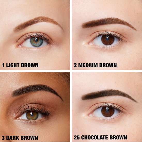 Maybelline Tattoo Brow GelTint Dark Brown - Zwart