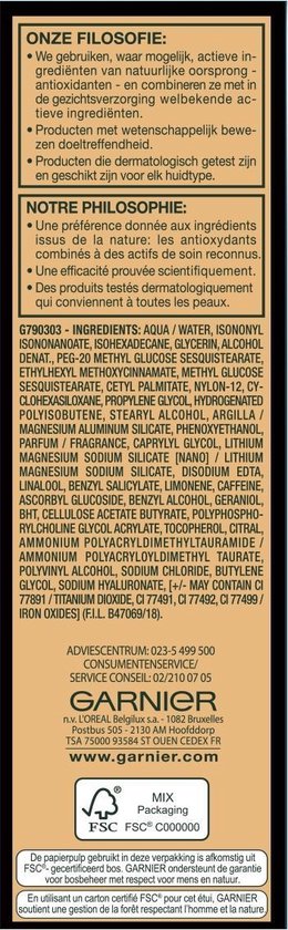 Garnier Skincare SkinActive BB Cream Classic Light - Lichte huidtint.