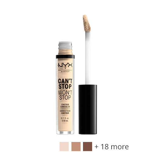NYX Professional Makeup Can´t Stop Won´t Stop Contour Concealer Pale - White ivory with yellow undertone.