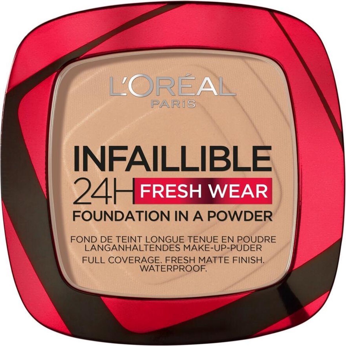 L'Oreal Paris Infaillible 24H Fresh Wear Powder Foundation 120 Vanilla - Lichte huid, warm gele ondertoon. - Plata