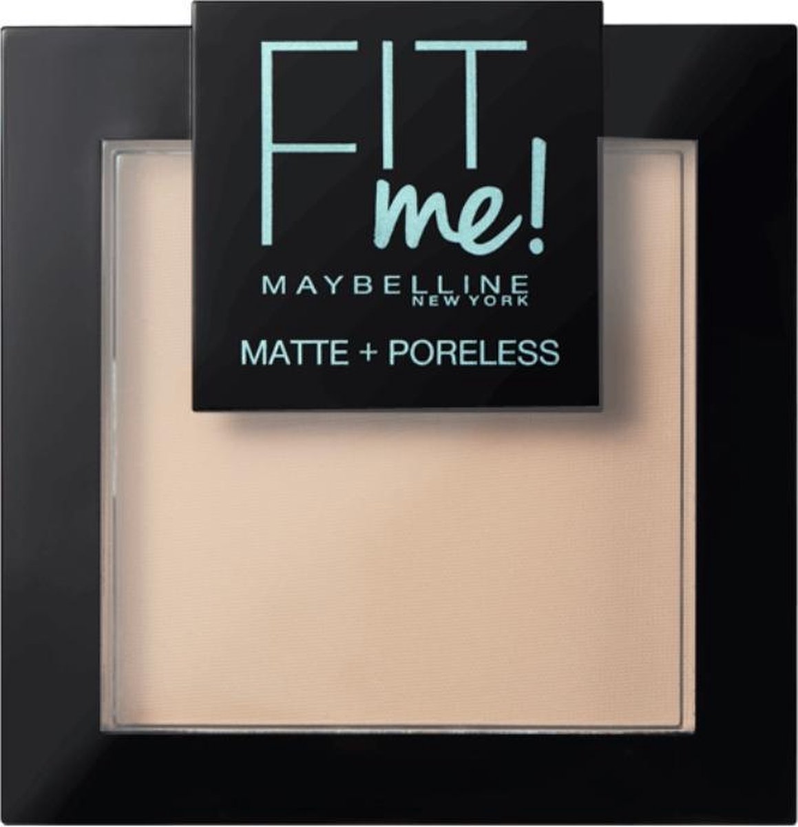 Maybelline Fit Me Matte and Poreless Powder 105 Natural Ivory - Lichte huid, neutrale ondertoon. - Silver