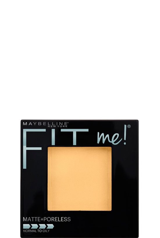 Maybelline Fit Me Matte and Poreless Powder 120 Classic Ivory - Medium huid, neutrale ondertoon. - Silver