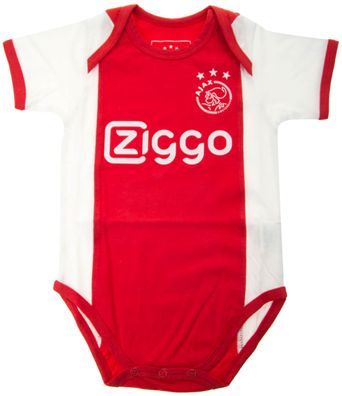 Ajax Amsterdam Rompertje wit/rood/wit Ziggo maat 86/92