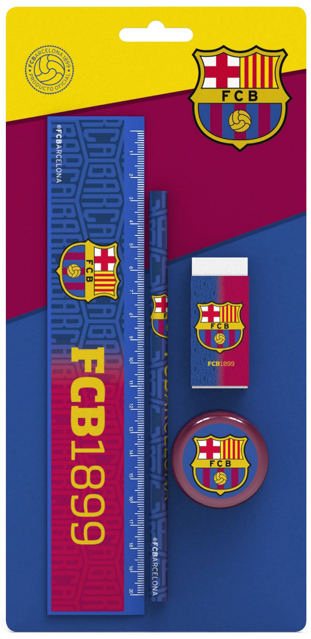 Barcelona Fc Schrijfset B1899 4-delig