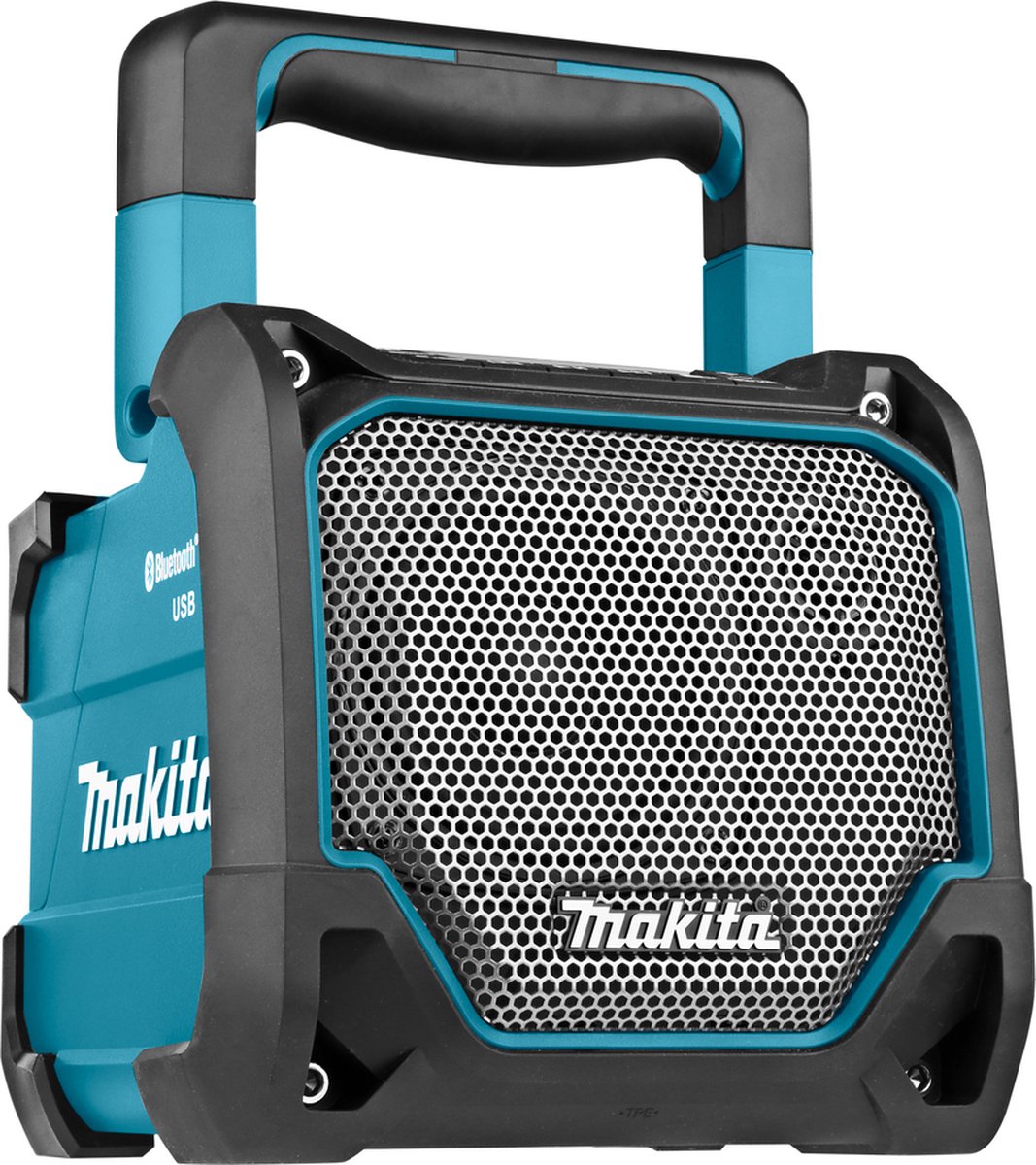 Makita DMR202 Bluetooth speaker met Mediaspeler