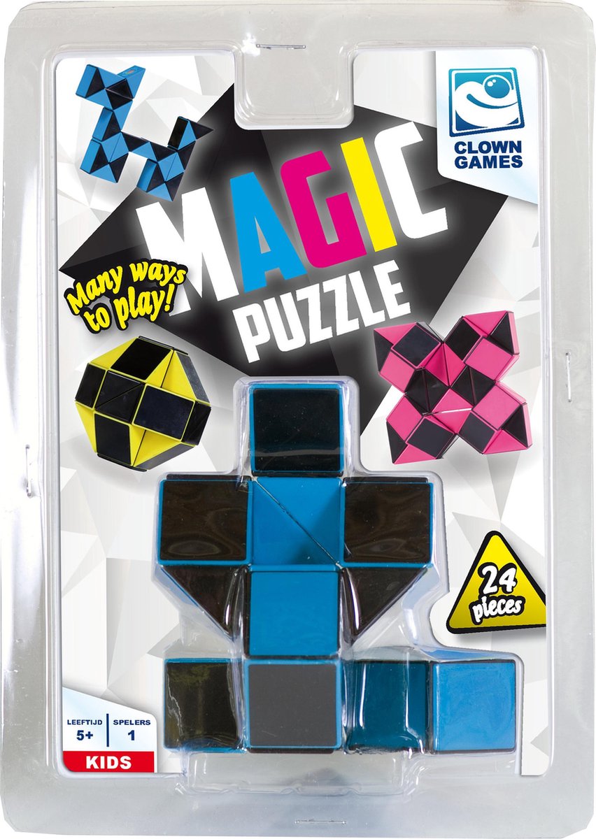 Clown Magic puzzel gekleurd 24 stukjes