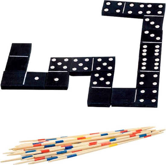 Free and Easy 4-in-1 reisspellen hout 17 cm