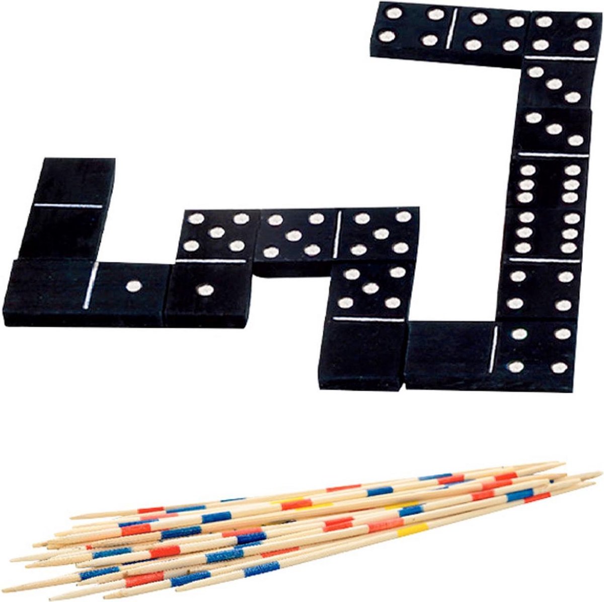 Free and Easy 4-in-1 reisspellen hout 17 cm