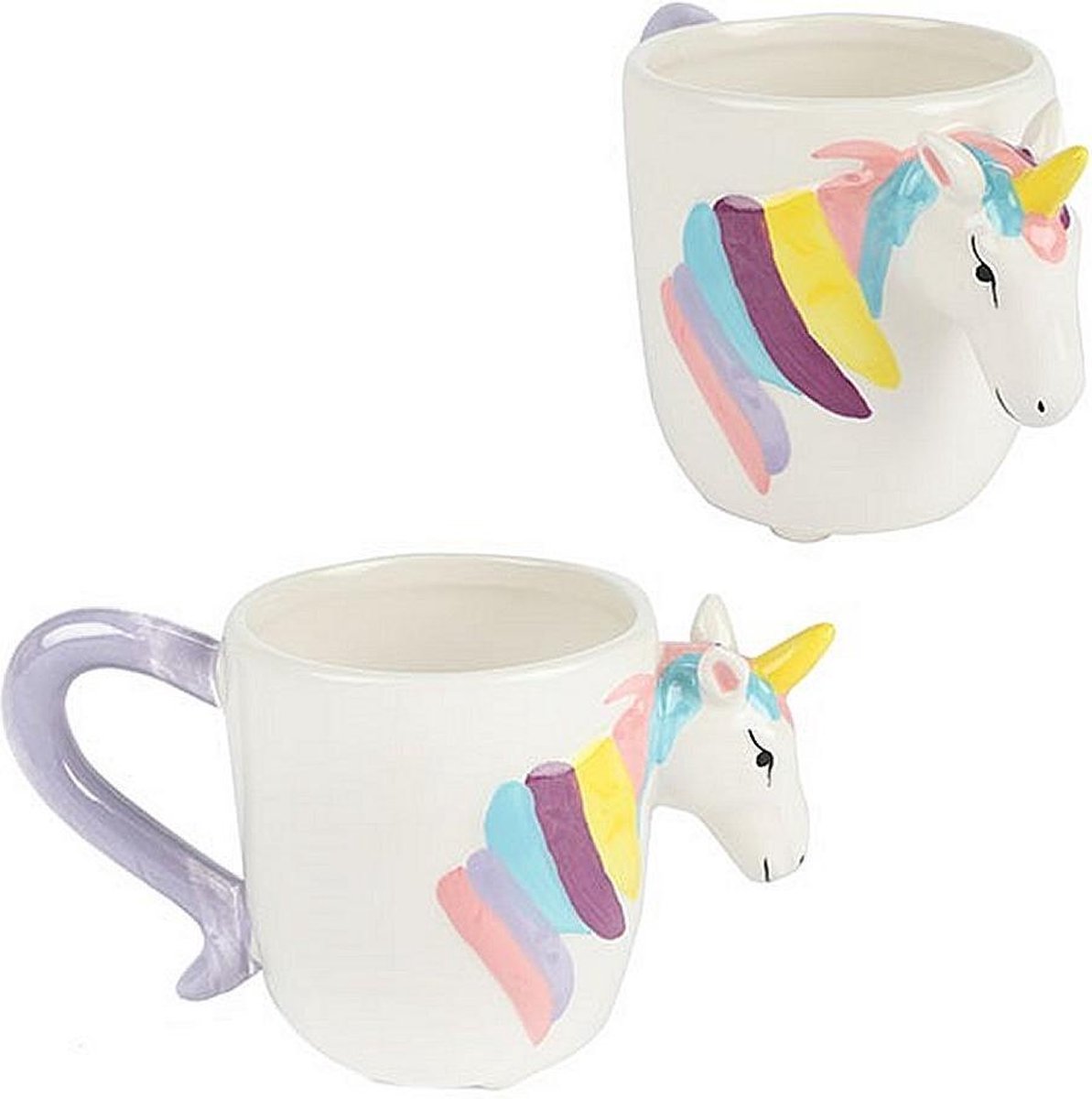 Toi-Toys mok eenhoorn 3D/ - Paars