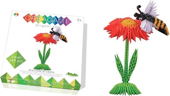 Creagami origami 3D set bloem en bij 271-delig