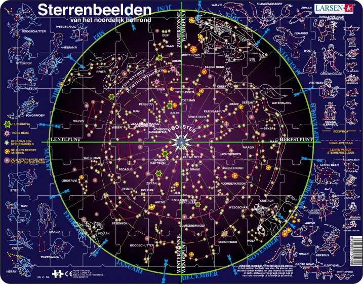 Larsen legpuzzel Maxi Sterrenbeelden 70 stukjes