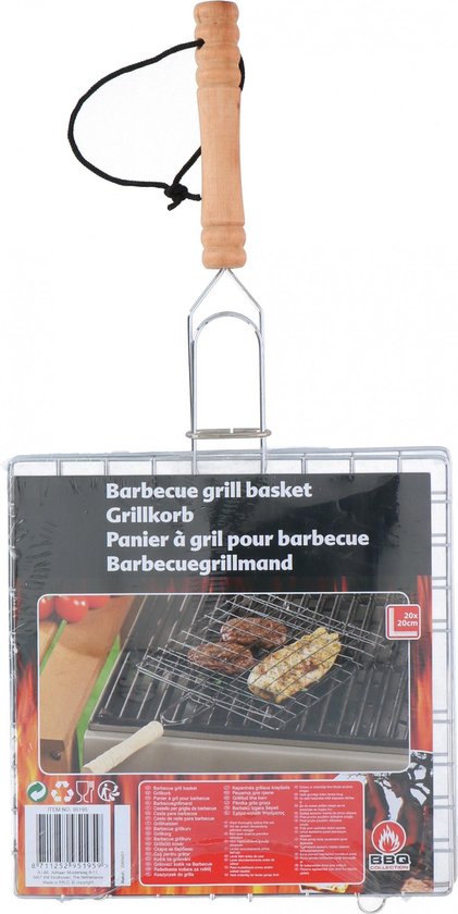 BBQ Collection Barbecuerooster met handvat - Zwart