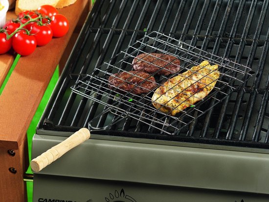 BBQ Collection Barbecuerooster met handvat - Zwart