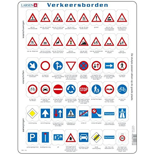 Larsen legpuzzel Maxi Verkeersborden junior 48 stukjes