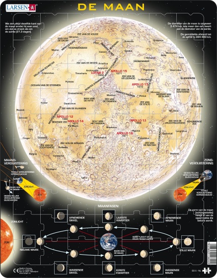 Larsen legpuzzel Maxi de Maan 70 stukjes