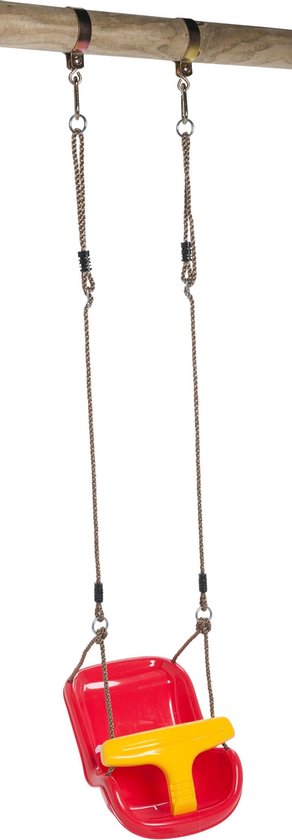 SwingKing Swing King babyschommelzitje Luxe kunststof 36 x 18 cm - Rood