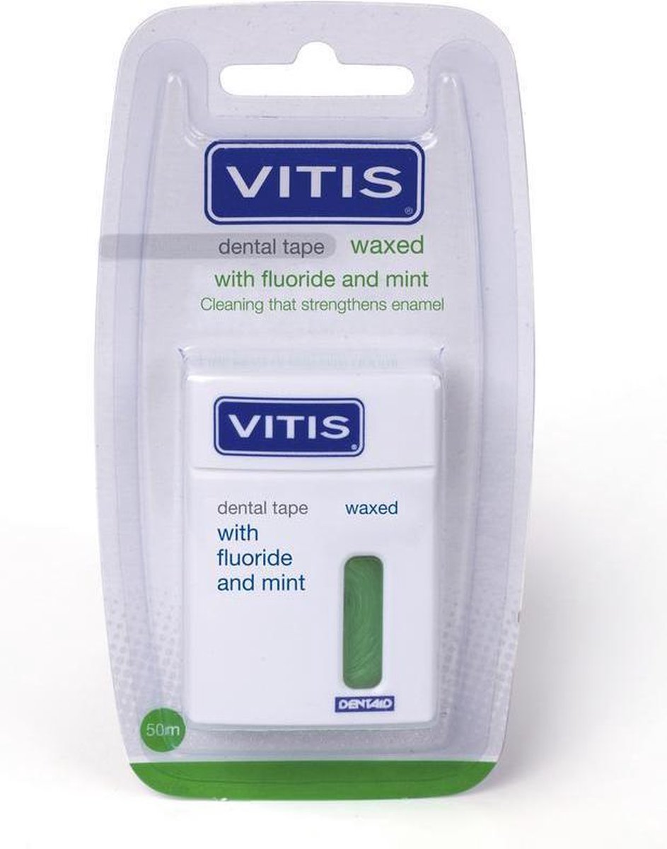 Vitis Flosdraad Tape Waxed Mint 50mtr