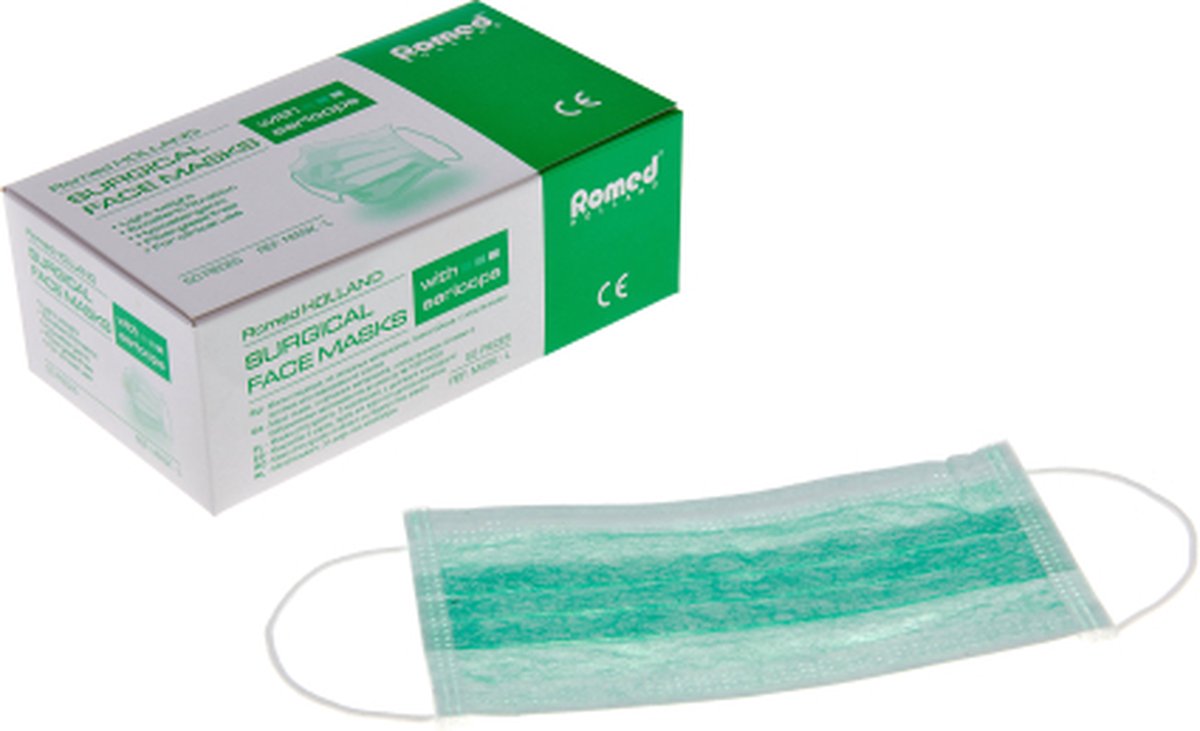 Romed Chirurgisch Mondmasker 2R Kwaliteit - Blauw