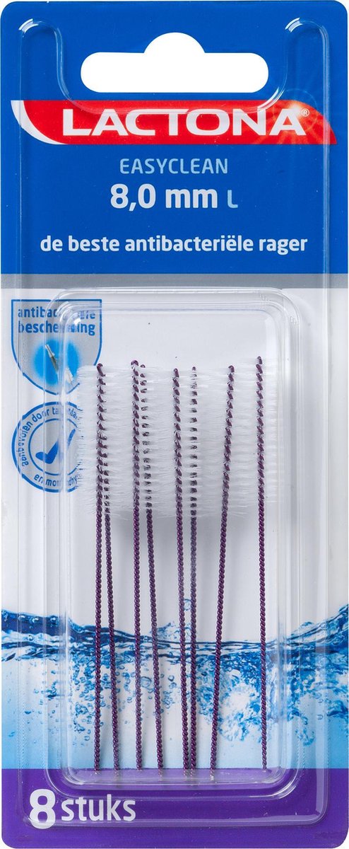 Lactona Ragers - Interdentale Borstels Large 8mm 8stuks