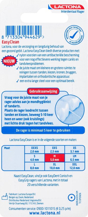 Lactona Ragers - Interdentale Borstels Medium 5mm 8stuks