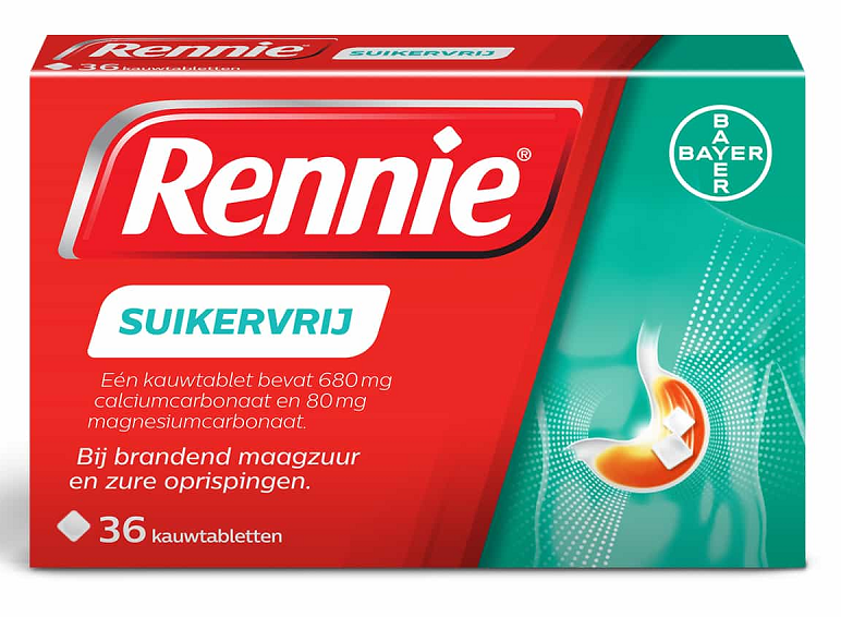 Rennie Kauwtabletten Suikervrij