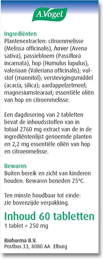 A.Vogel Dormeasan Nachtrust Tabletten