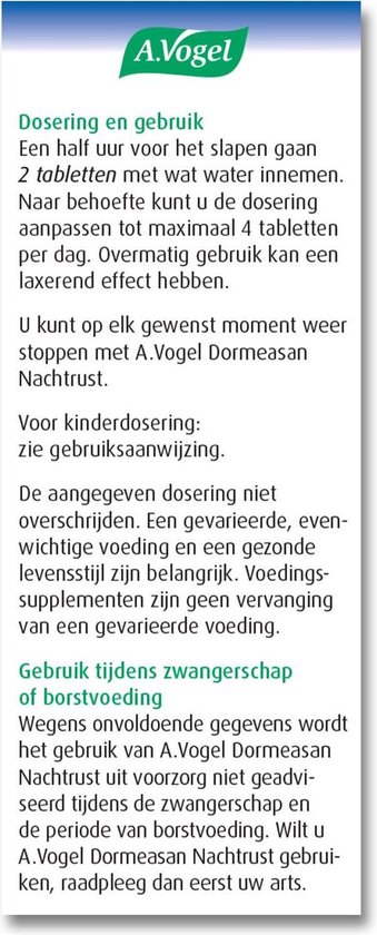 A.Vogel Dormeasan Nachtrust Tabletten