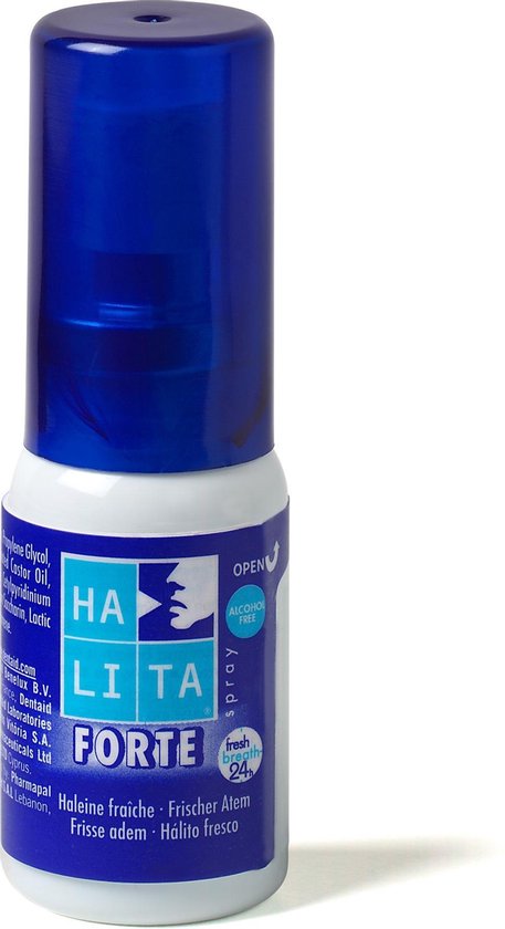 Halita Forte 24 Uur Mini Spray Frisse Adem 15ml