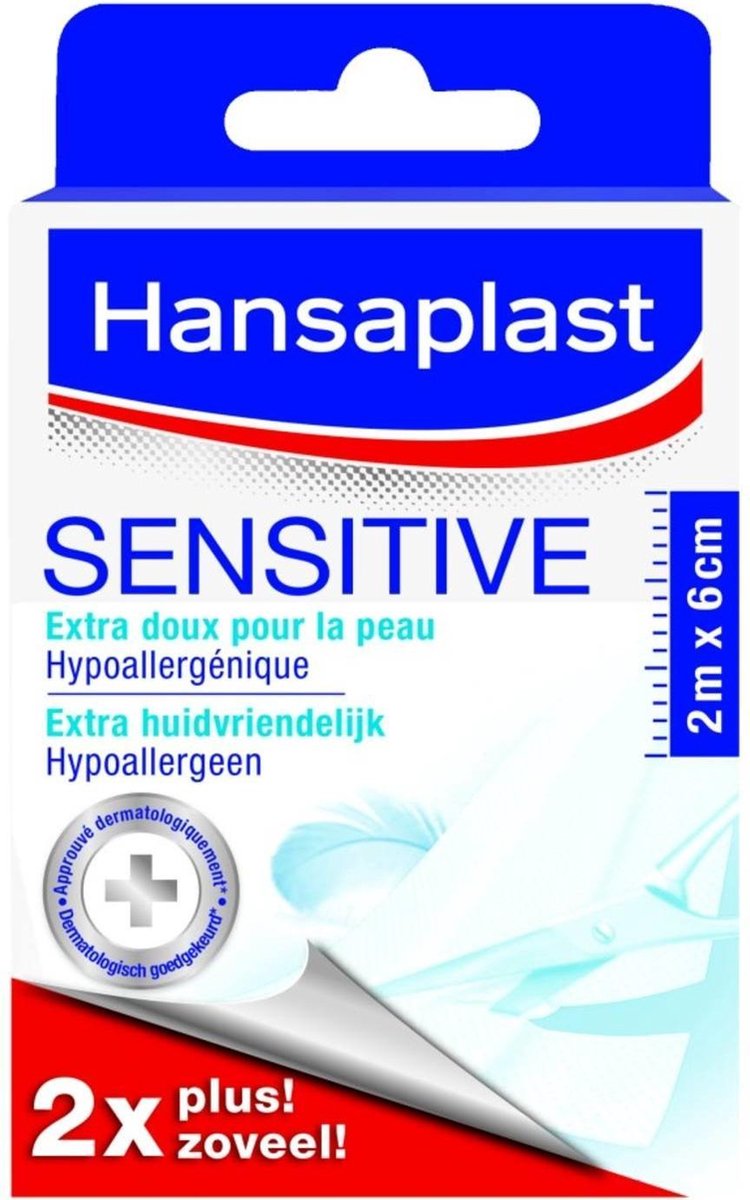 Hansaplast Sensitive 2m X 6cm