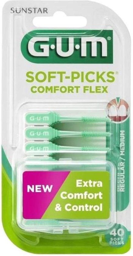 Gum Soft Picks Comfort Flex Mint 40stuks