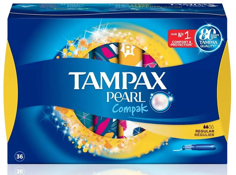 Tampax Tampons Compak Pearl Regular 36stuks