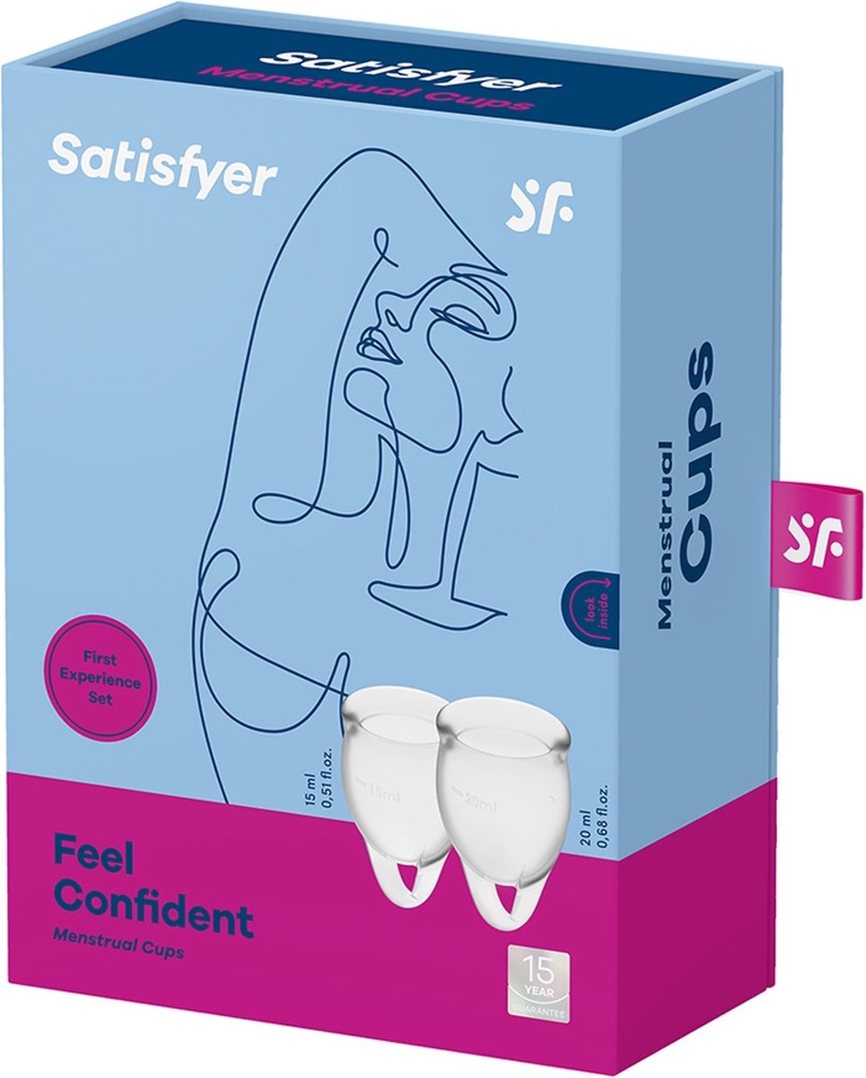 SATISFYER Menstruatie Cup Feel Confident - Transparant 2st
