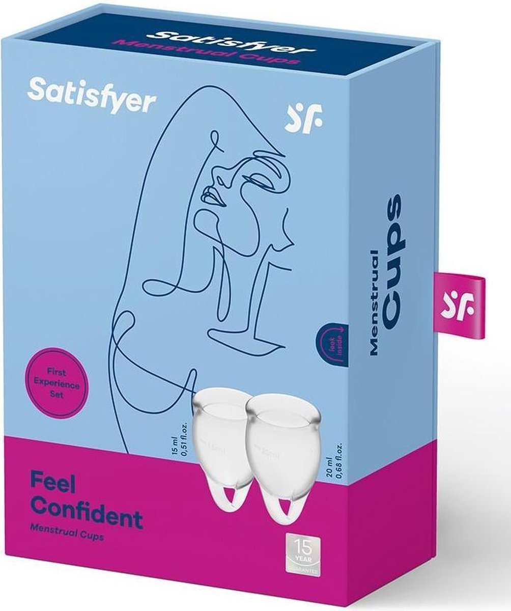 SATISFYER Menstruatie Cup Feel Confident - Transparant 2st