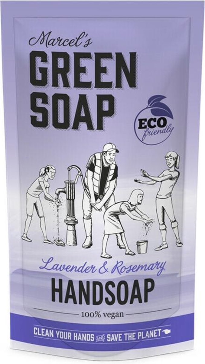 Marcels Green Soap Green Soap Hz Laven Rosm Navul 500ML