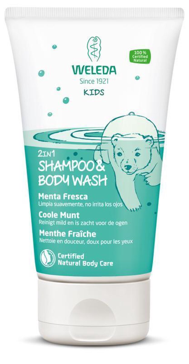 Weleda Kids 2in1 Shampoo And Body Wash Coole Munt 150ml