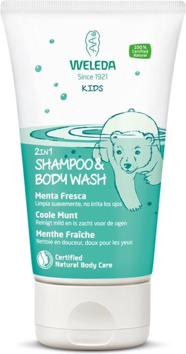 Weleda Kids 2in1 Shampoo And Body Wash Coole Munt 150ml