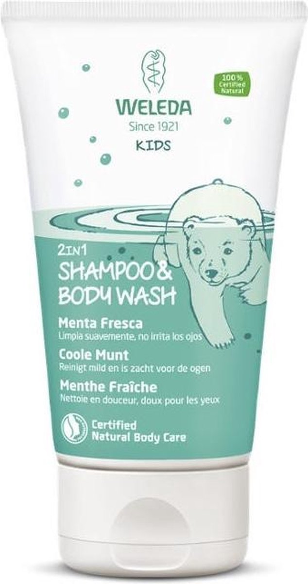 Weleda Kids 2in1 Shampoo And Body Wash Coole Munt 150ml