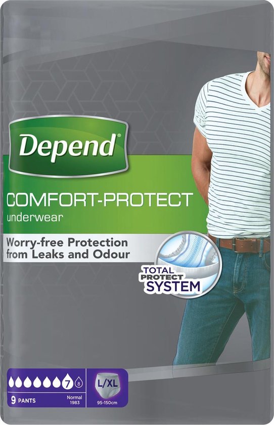 Depend Pants Men Normal L/xl 9st