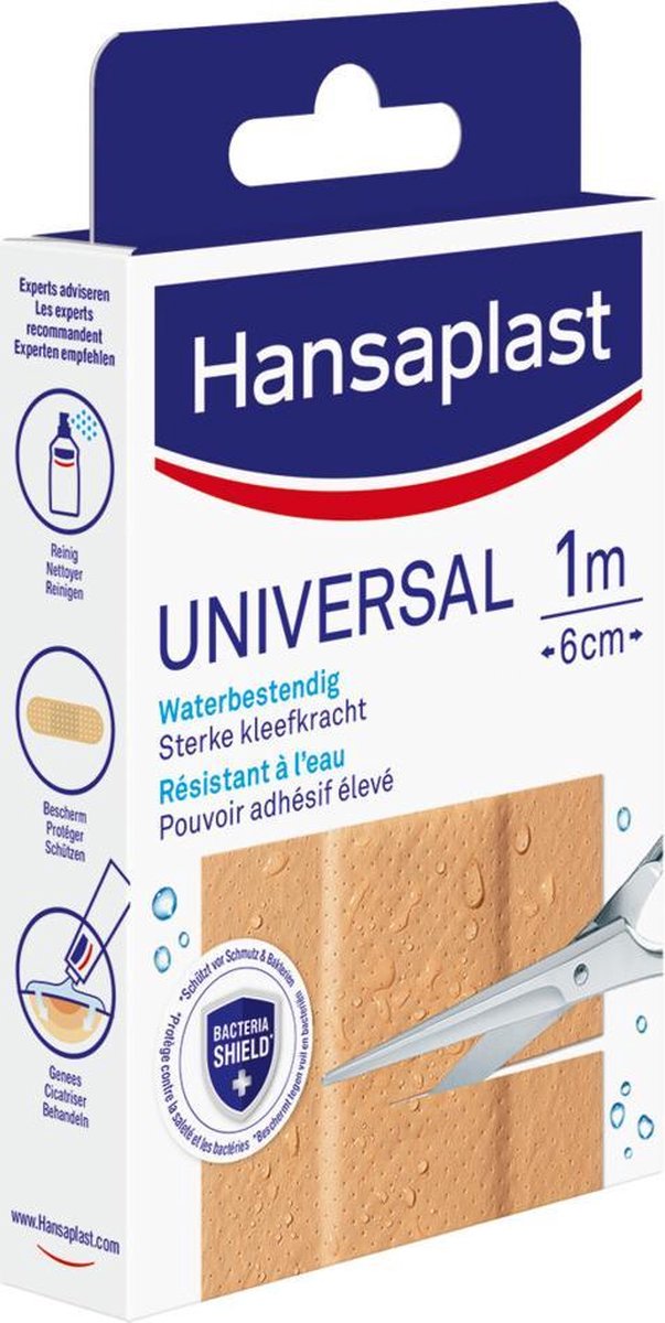 Hansaplast Pleisters Universal Waterbestendig 10cm x 6cm