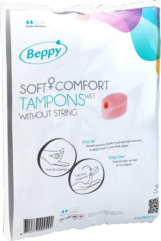 Beppy Soft en Comfort Tampons Wet 30stuks - Roze