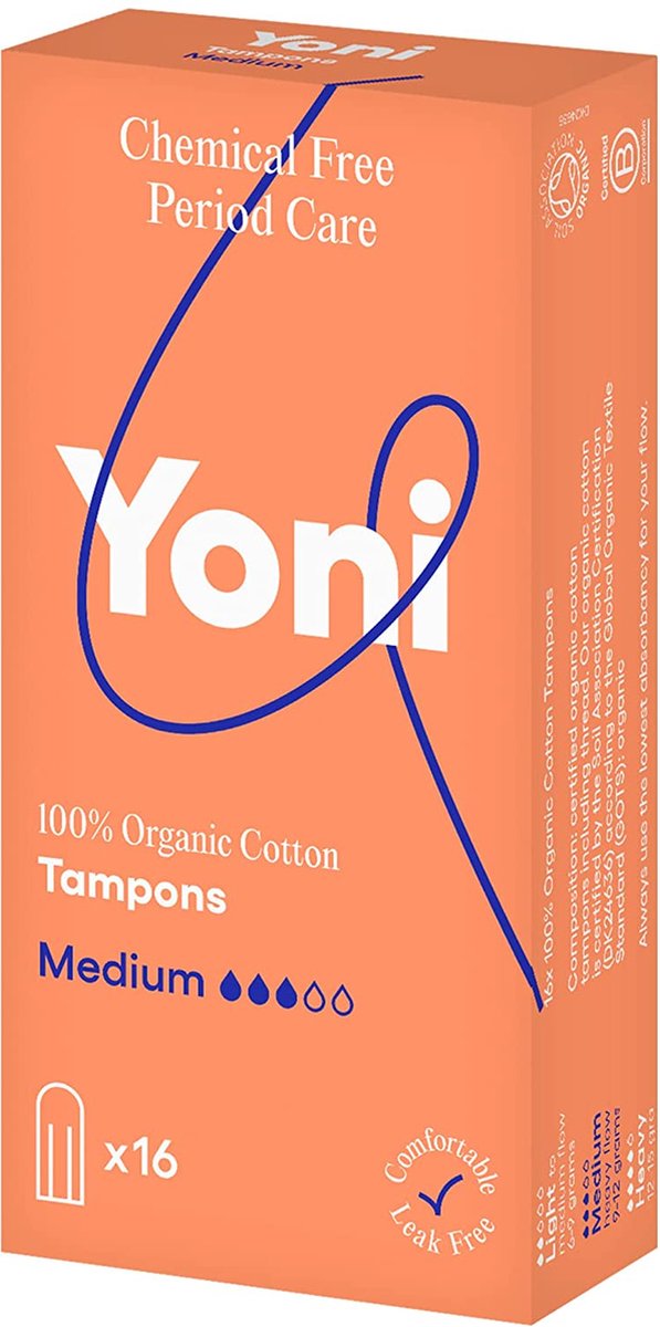Yoni Tampons Medium 16stuks