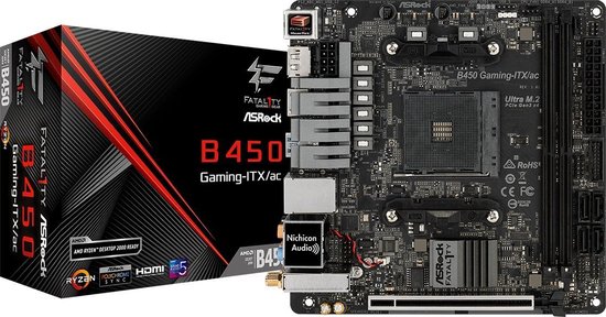 ASRock Fatal1ty B450 Gaming-ITX/ac Socket AM4 mini ITX AMD B450